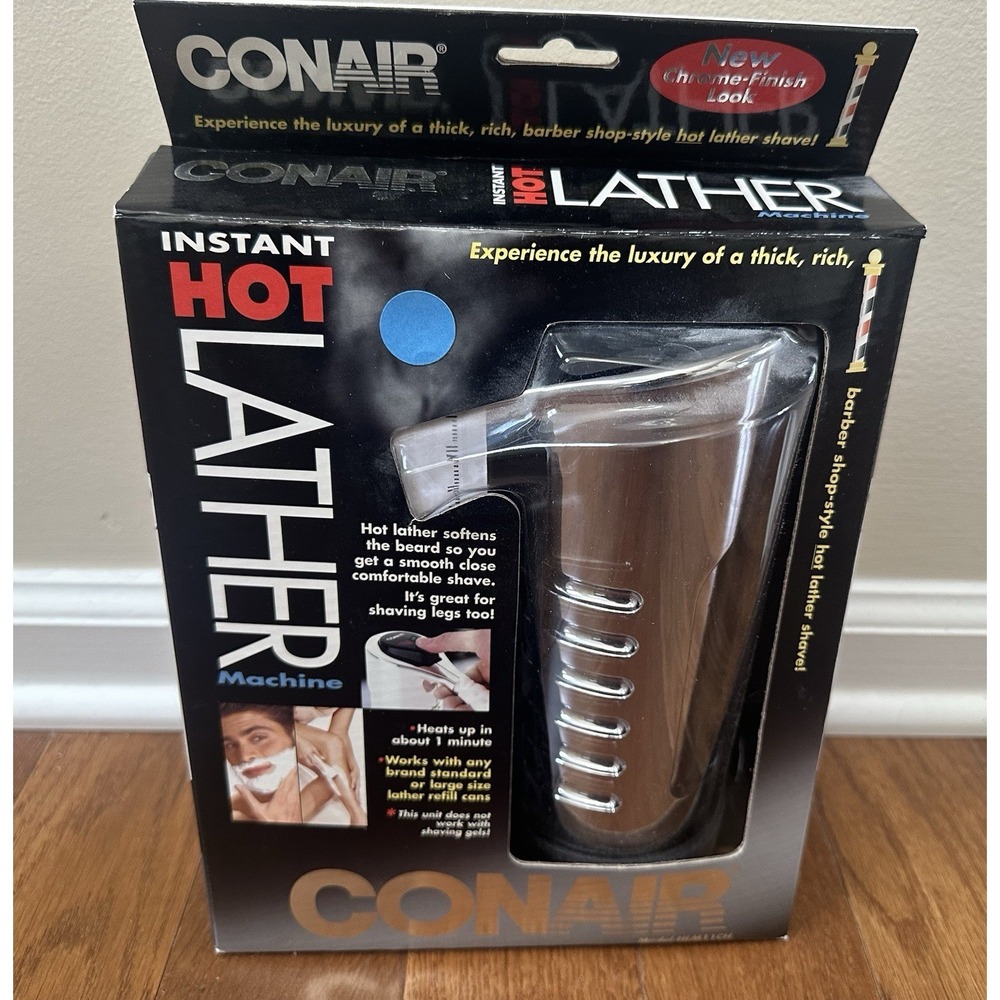 Conair Instant Hot Lather Shaving Cream Machine CHROME Model HLM11CH New In Box
